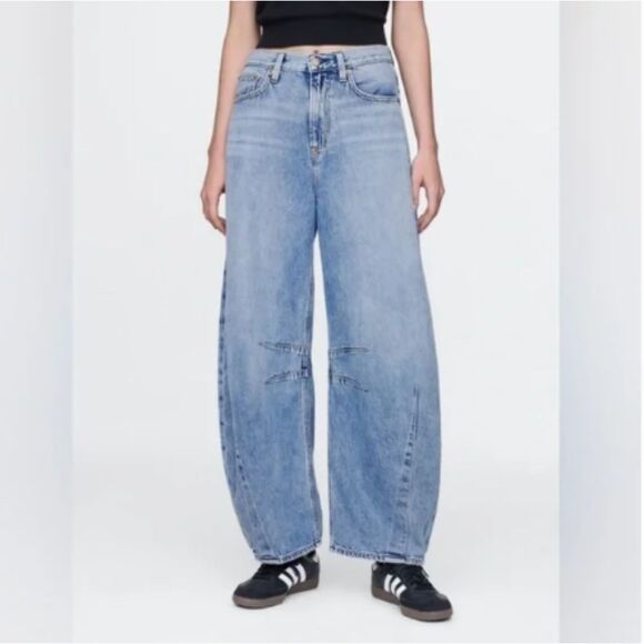 Gap High Rise UltraSoft Horseshoe Jeans Medium Indigo 12/31 - Picture 8 of 8